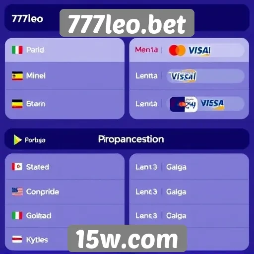 Métodos de pagamento aceitos no 777leo.bet
